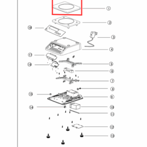 Rustfri stålplate for digital vekt modell A300118