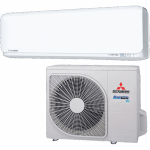 Mitsubishi Kazan Arctic 8000 innedel+utedel varmepumpe