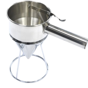 Rørdispenser / Deigdispenser - 1,3L - Rustfritt stål - inkl. doseringsknapp