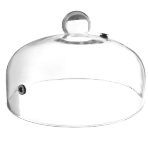 Glasskuppel med ventil for røyking / smoking Ø260 mm