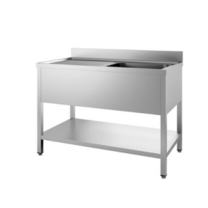 Combisteel oppvaskbenk med én kum til høyre, 1400 mm