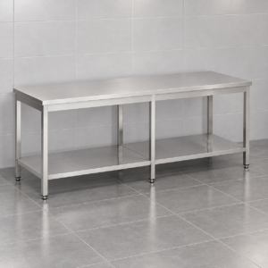 Combisteel arbeidsbenk i rustfritt stål med underhylle, 2900 x 800 mm