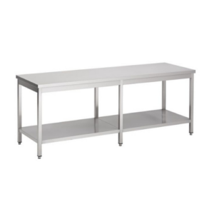 Combisteel arbeidsbord med underhylle, 2600 x 800 mm
