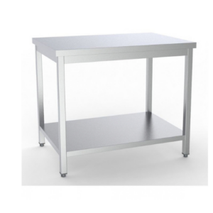 Combisteel arbeidsbord i rustfritt stål med underhylle, 900 x 700 mm