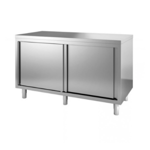 Combisteel arbeidsbenk med skyvedører, 2000 x 600 mm