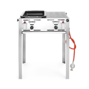 HENDI Roast-Master Maxi 50/50 gassgrill med stekeplate