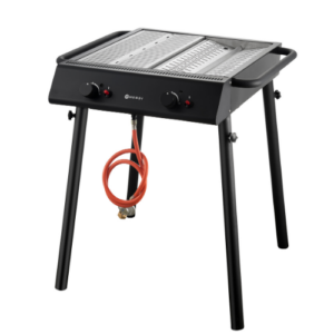 HENDI Xantos Black gassgrill med 2 brennere