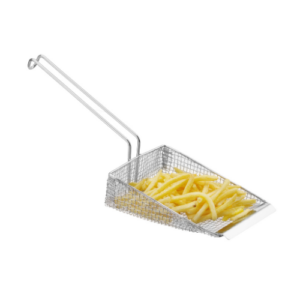 HENDI pommes frites-spade med dobbelt netting i rustfritt stål 335 x 175 mm