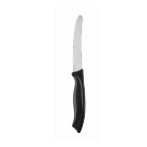 HENDI universalkniv med tagget blad, svart, 215 mm