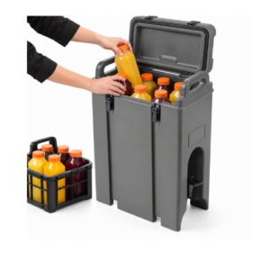 HENDI-isolert drikkedispenser med kran 18 L