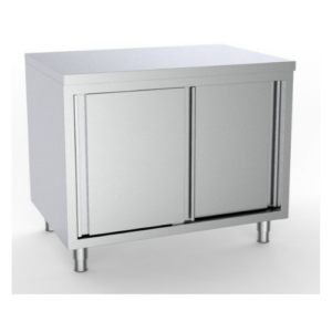 Combisteel arbeidsbord med skyvedører, 1800 x 700 mm