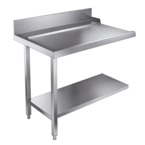 CombiSteel utløpsbord med bunnhylle 1100 mm, venstre