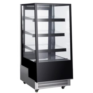 Combisteel kjølemonter 300 liter, svart, LED \ 650 x 805 x 1445 mm