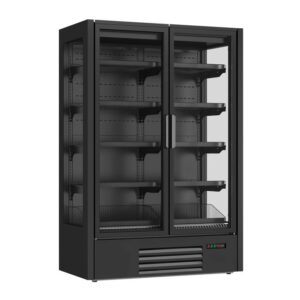Combisteel Marco 1.3F fryseskap med 2 glassdører, 1062 liter \ 1360 x 801 x 2010 mm • Innvendige mål (B x D x H): 1250 x 450 x 1474 mm