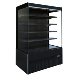 Combisteel Åpen kjølemonter Jamie 1.3, 409 liter, svart, 1310 mm x 665 mm x 1920 mm
