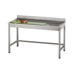 Mastro DTPV714 grønnsaksforberedelsesbord med skjærebrett og kum, 1400 mm