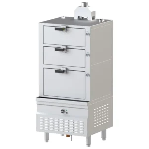 Mastro NESCD990 elektrisk dampkoker med 3 kamre, 27 kW
