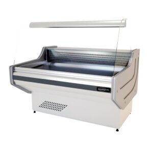 Combisteel Kjøledisk med kjølt oppbevaring. hvit,  2490 mm x 1060 mm x 1310 mm