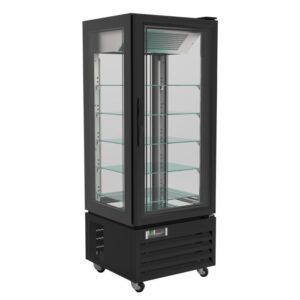 Combisteel Kjølemonter for kaker 400 liter, svart, LED |  650 x 650 x 1950 mm