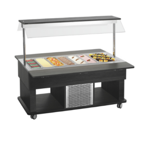 Bartscher kjølt buffévogn Kids K4110-150A, 4 x 1/1 GN, antrasitt , 1 425 x 1 160 x 1 200 mm