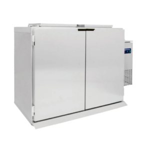 virtus - Mastro avfallskjøler for 2 x 120/240 liter, aggregat til høyre og vinterkit ,  1 740 x 980 x 1 280 mm