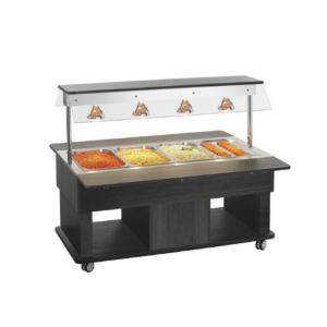 Bartscher buffévogn med varme for barn, Kids W4110-150U, 4 x 1/1 GN , 1425 x 1160 x 1200 mm
