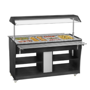 Bartscher Pro 411-Hot S varm buffetvogn, 4 x GN 1/1 , 1 490 x 1 270 x 1 370 mm