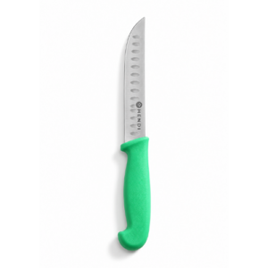 HENDI HACCP universalkniv med Granton-blad, grønn, 130 mm