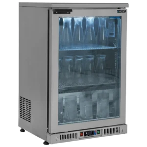 Mastro BMB0046/F glassfryser, 150 liter, rustfritt stål