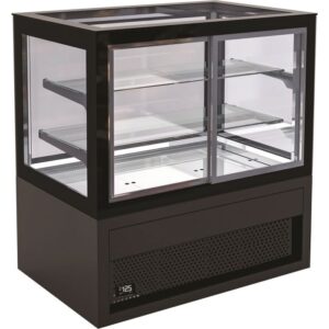 Combisteel kjølemonter 600 liter med LED-belysning, svart, 1600 mm x 780 mm x 1300 mm