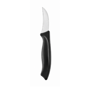 HENDI skrellekniv med buet blad og svart håndtak, 60 mm