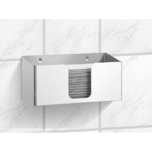 Bartscher ILZF20 dispenser for papirhåndklær i rustfritt stål, 270 x 130 x 130 mm