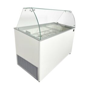 Combisteel Java iskremdisk 8 x 5 liter, hvit - Utvendige mål (B x D x H): 1184 x 727 x 1229 mm - Innvendige mål (B x D x H): 1060 x 560 x 688 mm
