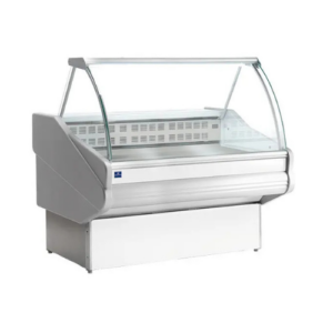 Bain-marie buffetdisk 1540 mm med buet frontglass , 1540 x 1140 x 1300 mm