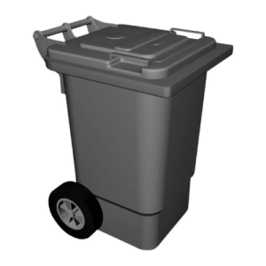 Mastro avfallsbeholder på hjul 60 liter , 470 x 550 x 670 mm