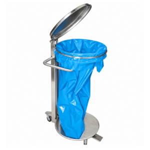 Mastro avfallsposestativ med lokk , 400 x 400 x 850 mm