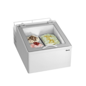 Bartscher 2x5L-F iskremfryser med glasslokk, 10 liter