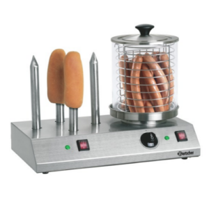 Bartscher hotdogmaskin med pølsevarmer og 4 brødvarmere