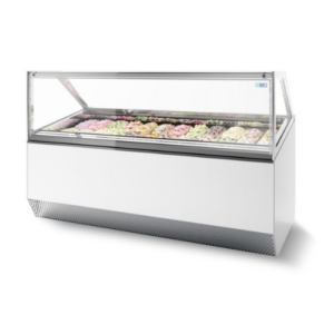 ISA Millennium 16 Iskremdisk med LED-belysning, 16 x 5 liter ' 1496 mm x 1054 mm x 1356 mm