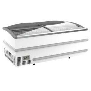CombiSteel fryseboks 2125 mm med skyveglasslokk, hvit 2124 mm x 932 mm  x 894 mm