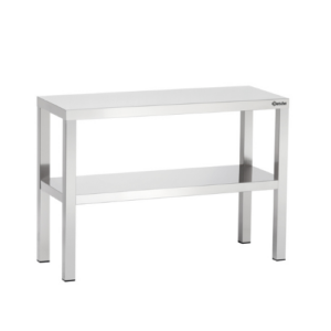 Bartscher Påbyggingshylle i rustfritt stål, 2 nivåer, 800 x 350 x 650 mm