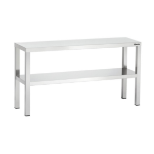 Bartscher Påbyggingshylle i rustfritt stål, 2 nivåer,  1200 x 350 x 650 mm