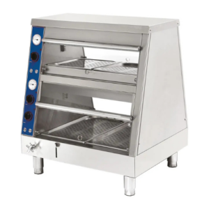 Mastro bain-marie matvarmer med 2 nivåer, 2 x GN 1/1 + 2 x GN 2/3 , 800 x 691 x 932 mm